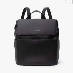 Black Baby Bag with Versatile Carrying Options